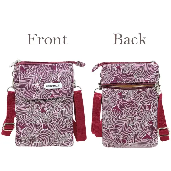 Wrapables Mini Crossbody Cell Phone Bag Front Flap / Wine {2}
