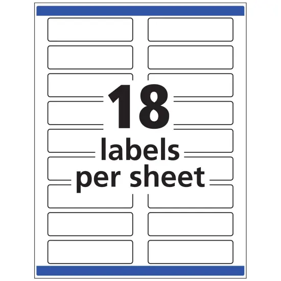 Avery Extra Large File Folder Labels, 15/16" x 3-7/16", 450 Printable Labels, Removable, White (8425) {4}