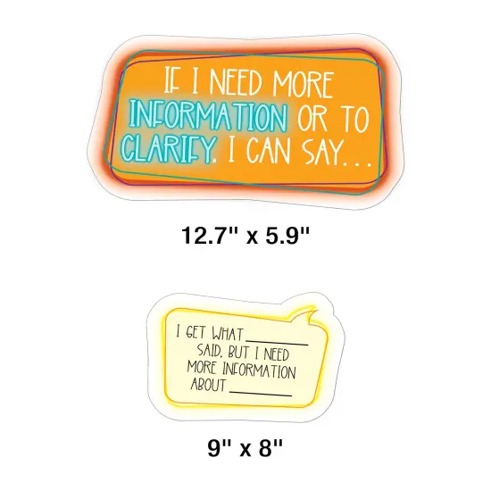 Carson Dellosa Accountable Talk Bulletin Board Set&mdash;Sentence Stem Speech Bubbles and Category Topic Signs for Group Discussions and Social-Emotional Learning, Homeschool or Classroom D&eacute;cor (31 pc) {4}