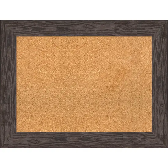 Bridge Wood Framed Corkboard, Natural Cork Bridge Brown {7}