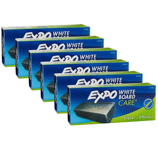 White Board Eraser, Pack of 6 {1}