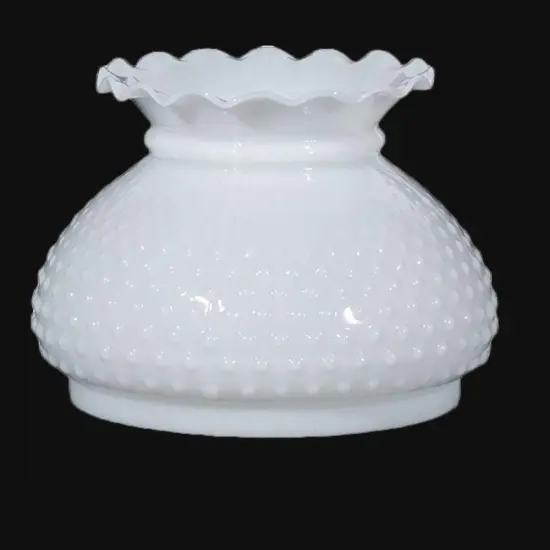 Lehman's Opal Hobnail 10" Glass Lamp Shade {3}