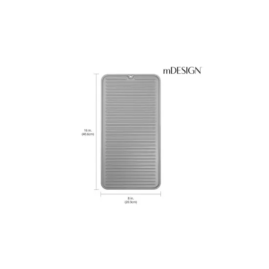 mDesign Silicone Waterproof Pet Food/Water Placemat for Dogs/Cats {3}