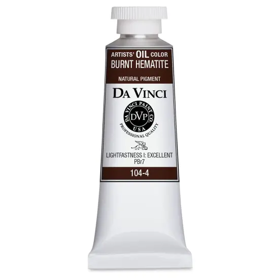 Da Vinci Artists' Oil Color - Burnt Hematite, 37 ml Tube {1}