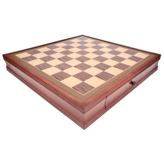 WE Games Wood Laminate Chess Board with Storage Drawers {4}