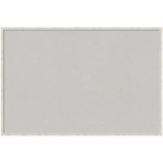 Paige Wood Framed Corkboard, Grey Cork Paige White Silver {1}