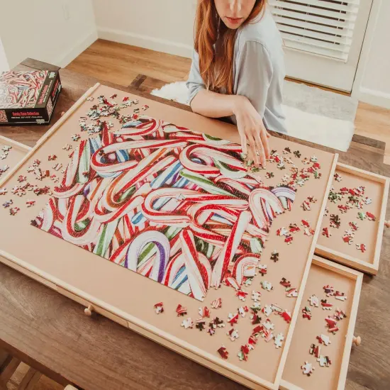 Candy Cane Collage 1000 Piece Jigsaw Puzzle {5}