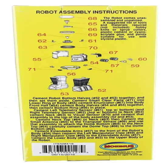 Lost In Space The Robot 1:24 Model Kit {3}
