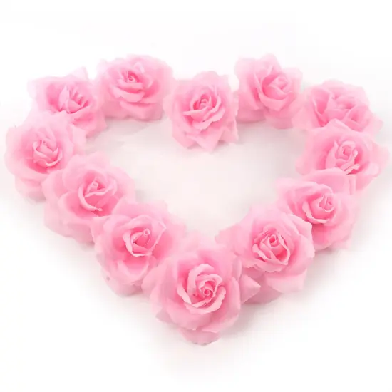 50-Pack: Pretty Pink Rose Picks, 8" Stems, 3" Wide, Floral Home by Artificial Flowers {4}