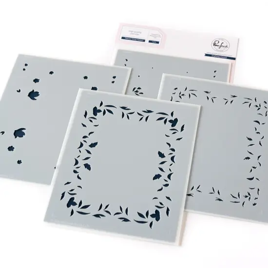 Pinkfresh Studio Stencils 4.25"X5.25" 4/Pkg-Making Things Happen {1}