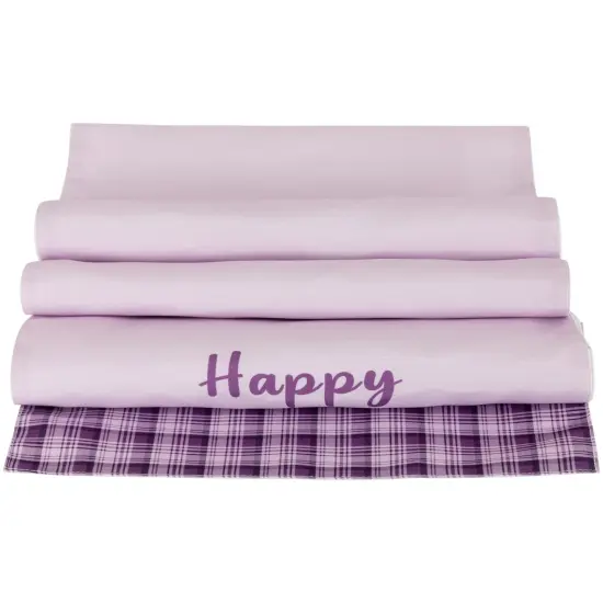 Northlight Happy Easter Plaid Table Runner - 72" - Purple {4}