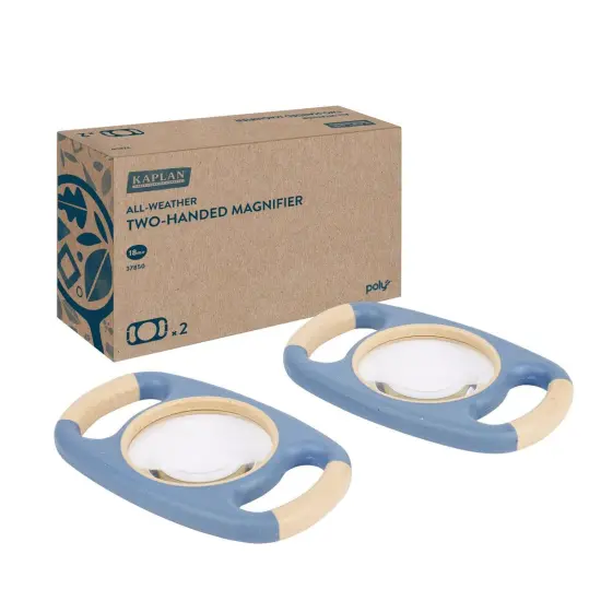 Kaplan Early Learning Company All-Weather Two-Handed Magnifier - Set of 2 {1}
