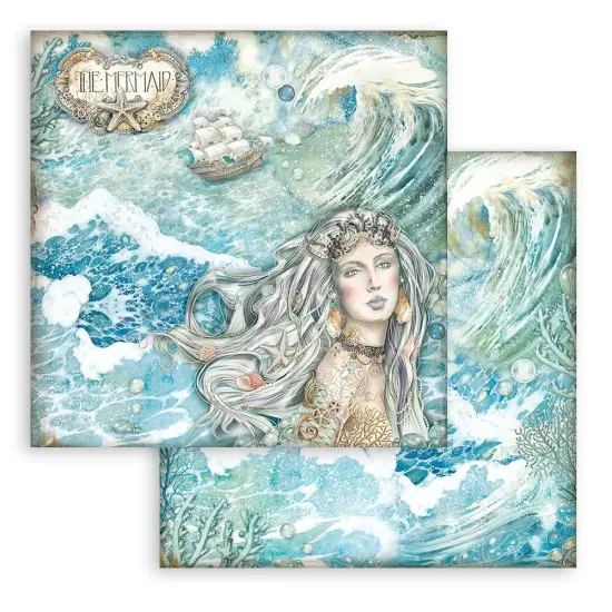 Stamperia Double-Sided Paper Pad 12"X12" 10/Pkg-Songs Of The Sea, 10 Designs/1 Each {4}
