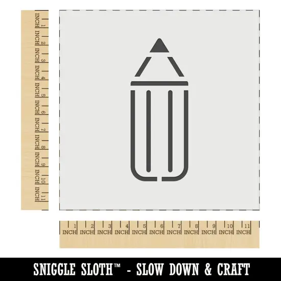 Stubby Pencil Wall Cookie DIY Craft Reusable Stencil {1}