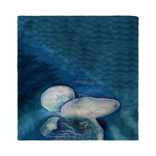 Betsy Drake Blue Jellyfish Beach Towel {1}