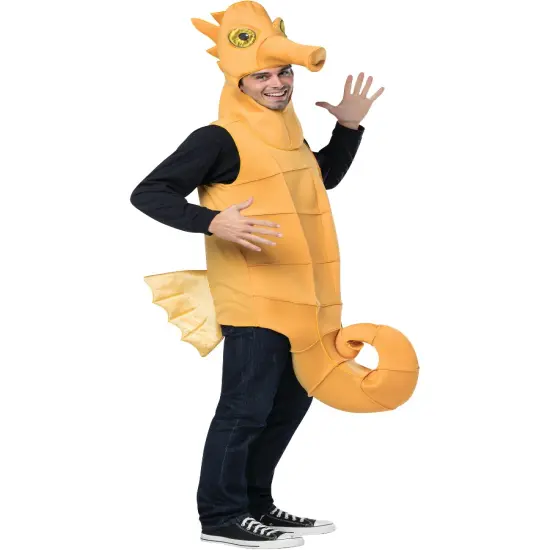 Adult Seahorse Ocean Dweller Sea Creature Costume {1}