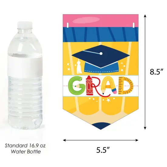 Big Dot of Happiness Elementary Grad - Kids Graduation Party Bunting Banner - Party Decorations - Congrats Graduate {3}