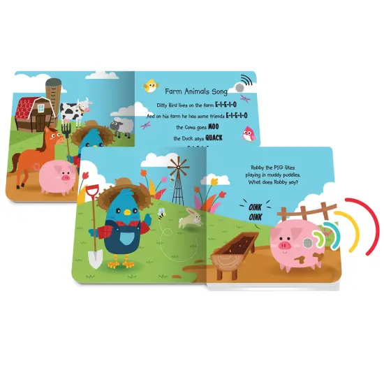 Ditty Bird Ditty Bird Farm Animal and Cute Animal Sound Books - Set of 2 {6}
