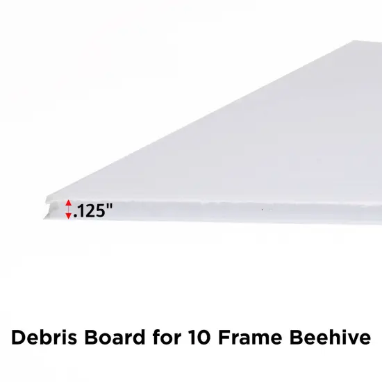 Stoney Acres Beekeeping Debris Board, Plastic Debris Board Only, for 10-Frame Beehive Screened Bottom Board, Amish Made {7}