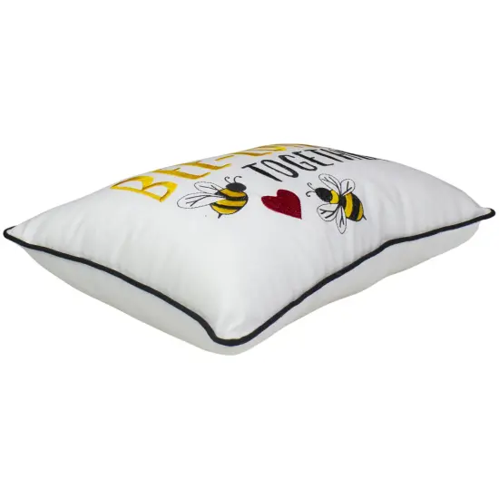 C&F Home 16" Black and White 'We Bee-Long Together' Spring Throw Pillow {4}