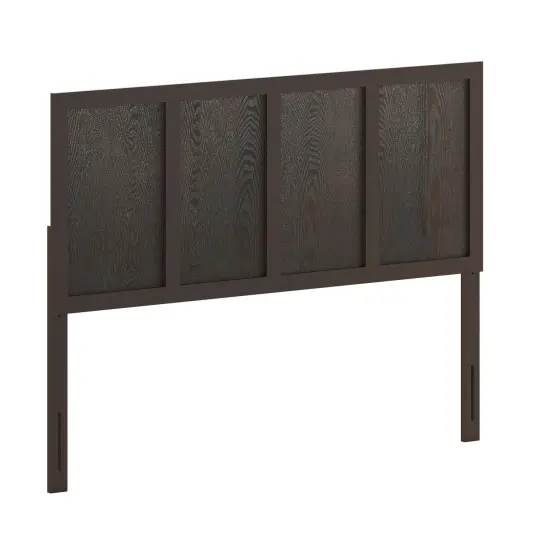 Merrick Lane Grady Raised Panel Wooden Adjustable Headboard Only {6}