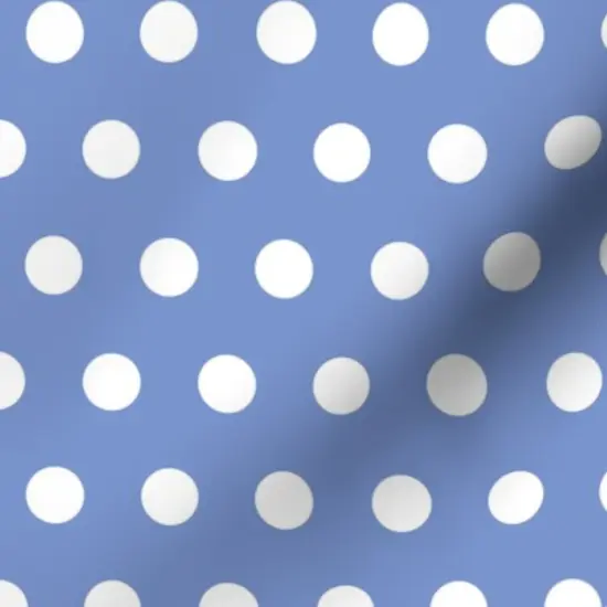 Various Fabrics by the Yard or Fat Quarter Blue Bright Polka Dots Costal Beach Whimsical Large Scale Custom Printed Fabric by Spoonflower {7}