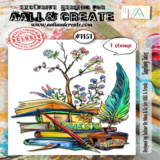 AALL And Create A7 Photopolymer Clear Stamp Set-Sapling Tales {1}