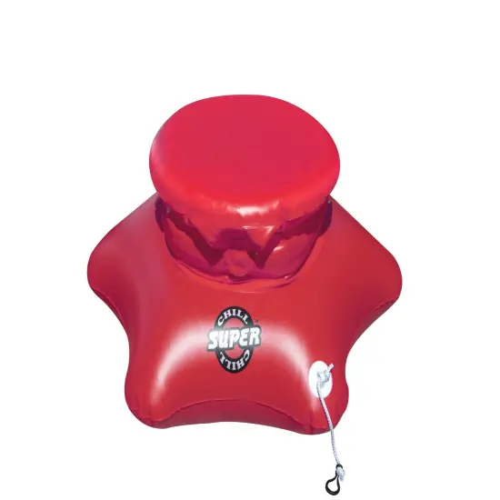 Swimline 6 Person Inflatable Island Swimming Pool Float - 8.25' Orange {4}