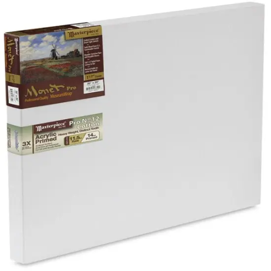 Masterpiece Monet Pro Sausalito Cotton Canvas - 20" x 20", Acrylic-Primed {1}