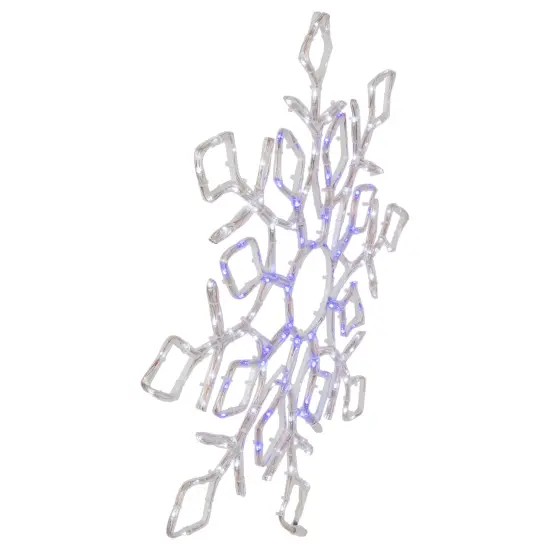 Northlight 23" Lighted Snowflake Window Silhouette Christmas Decoration White {5}