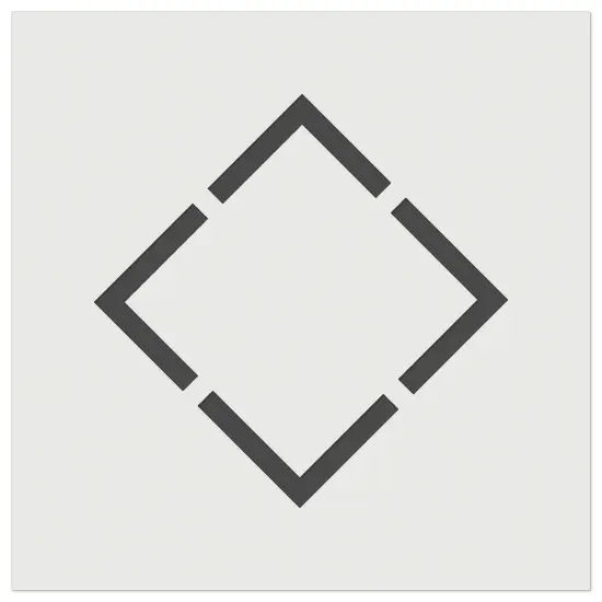 Diamond Shape Border Outline Wall Cookie DIY Craft Reusable Stencil {2}