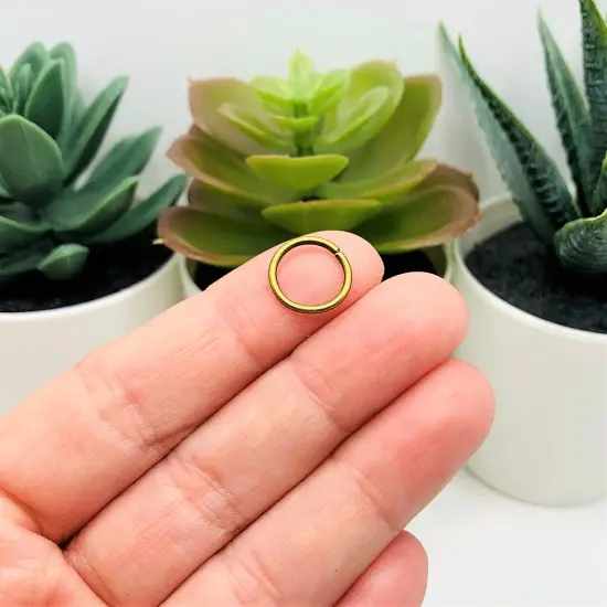 100, 500 or 1,000 Pieces: 12 mm Bronze Plated Open Jump Rings, 17g {3}