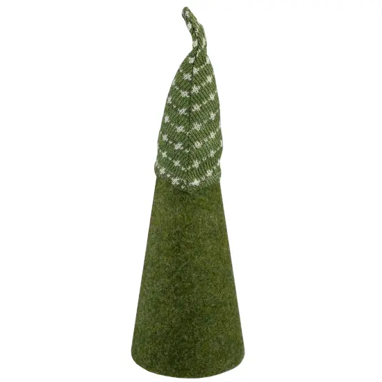 Northlight Cone Gnome Christmas Figure - 14" - Green and White {4}