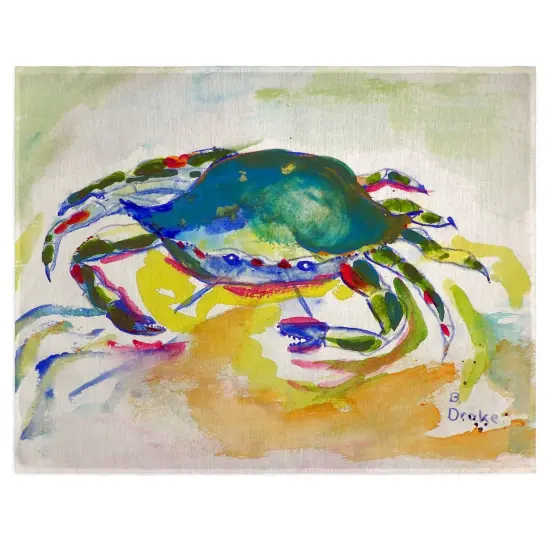 Betsy Drake Green Crab Place Mat Set of 4 {1}