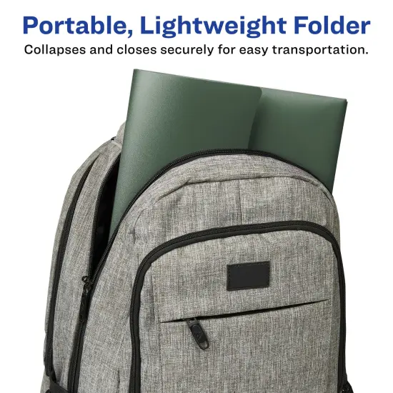 Avery Slide & View Expanding File Folder, 6 Pockets, Letter Size, 1 Sage Folder (73546) {4}