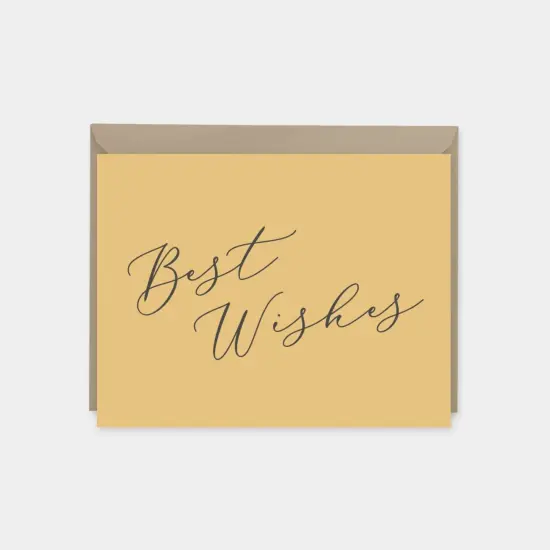 Best Wishes Cards, Calligraphy Card Set, {7}