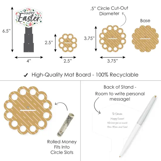 Big Dot of Happiness Happy Easter - DIY Holiday Party Money Holder Gift - Cash Cake {4}