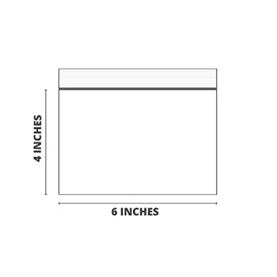 Clear Zipper Bags 4mil Poly Bags 6x4 (Package of 100) {3}