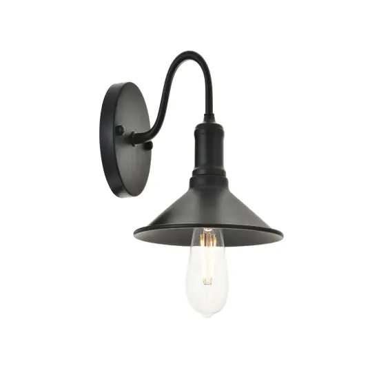 Etude 1 light black Wall Sconce {6}