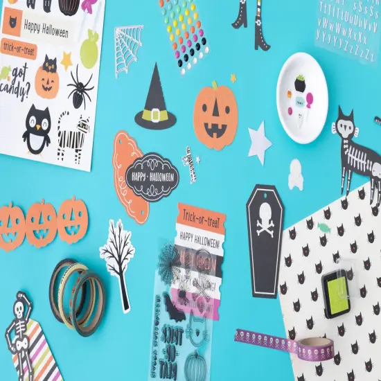 American Crafts Happy Halloween Enamel Dots-60/Pkg {4}