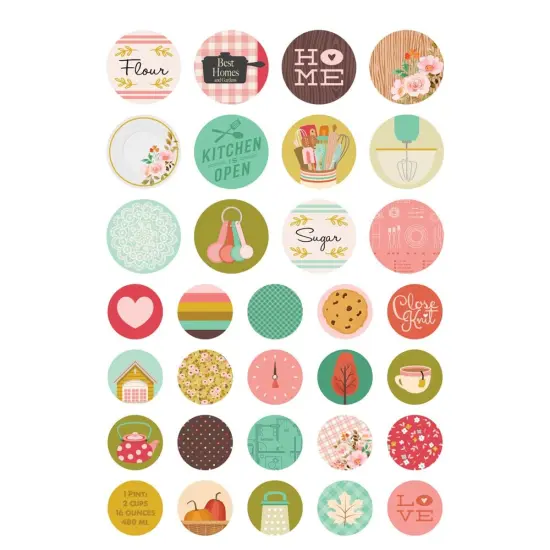 Simple Stories Sticker Book 12/Sheets-What's Cookin'? {5}