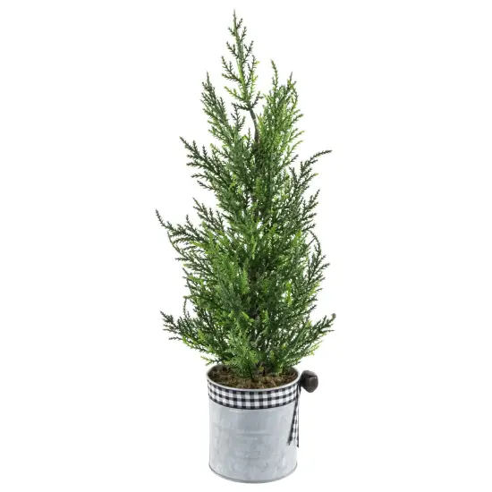 Northlight Artificial Cypress Christmas Tree - 18.5" - Unlit Green {6}