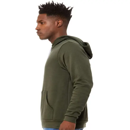 BELLA + CANVAS&reg; Sponge Fleece Hoodie for Men Teal {4}