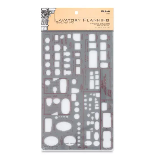 Chartpak Pickett Template - 1170i Lavatory Planning {1}