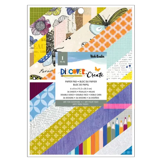 Vicki Boutin Discover + Create Paper Pad 6"X8"-36/Pkg {1}