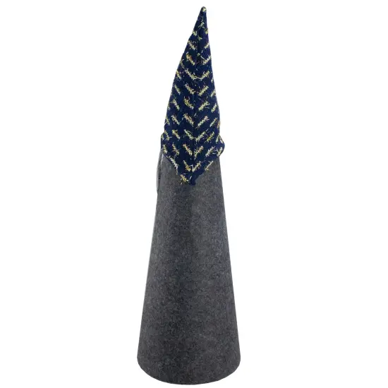 Northlight Tall Cone Gnome Christmas Figure - 20" - Gray and Blue {5}