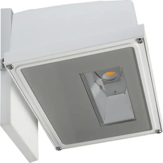 21W LED Large Wall Pack 2310Lm 3000K White Finish {1}