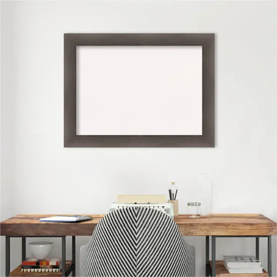 Hardwood Wood Framed Corkboard, White Cork Chocolate {5}