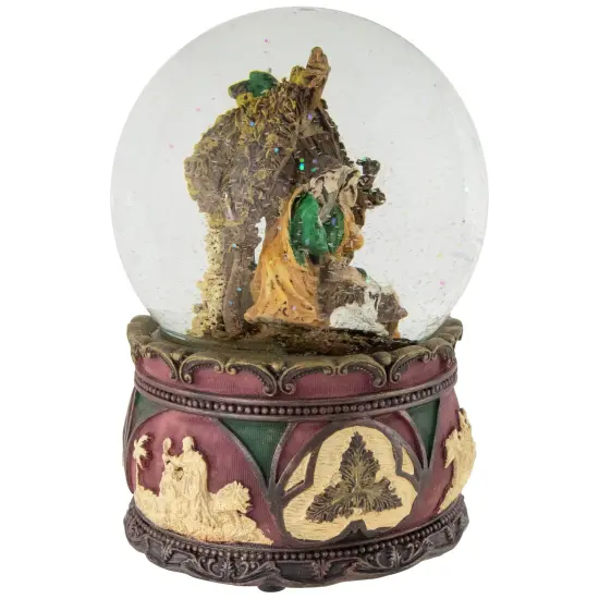 Northlight Holy Family Nativity Scene Christmas Snow Globe - 5.75" Brown {6}