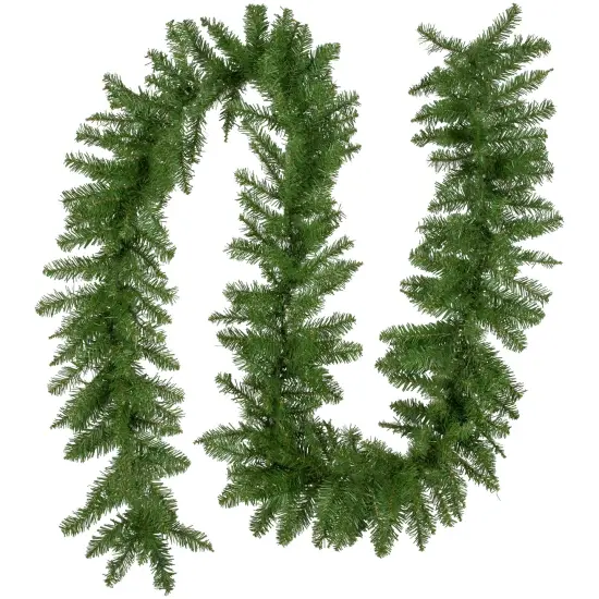 Northlight 9' x 10" Rockwood Pine Artificial Christmas Garland, Unlit Green {1}
